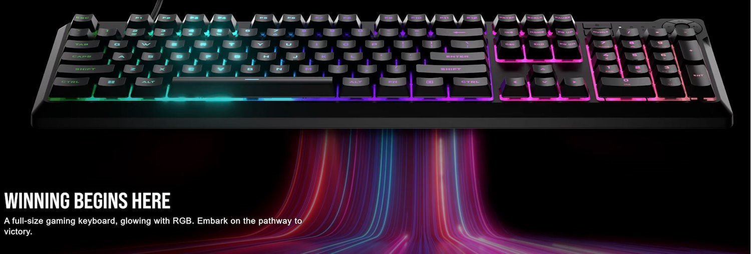 Corsair K55 Core RGB Gaming Keyboard Dynamic Five Zone RGB, Six Macro Keys Spill Resistant. 6 Onbaord Effects, Icue, 2024