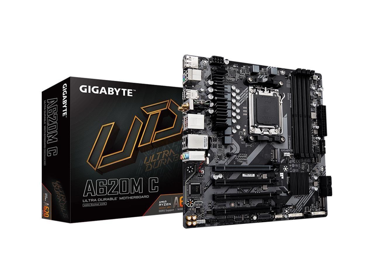 Gigabyte A620m C Am5 Lga 1718 Amd A620 M-Atx Motherboard