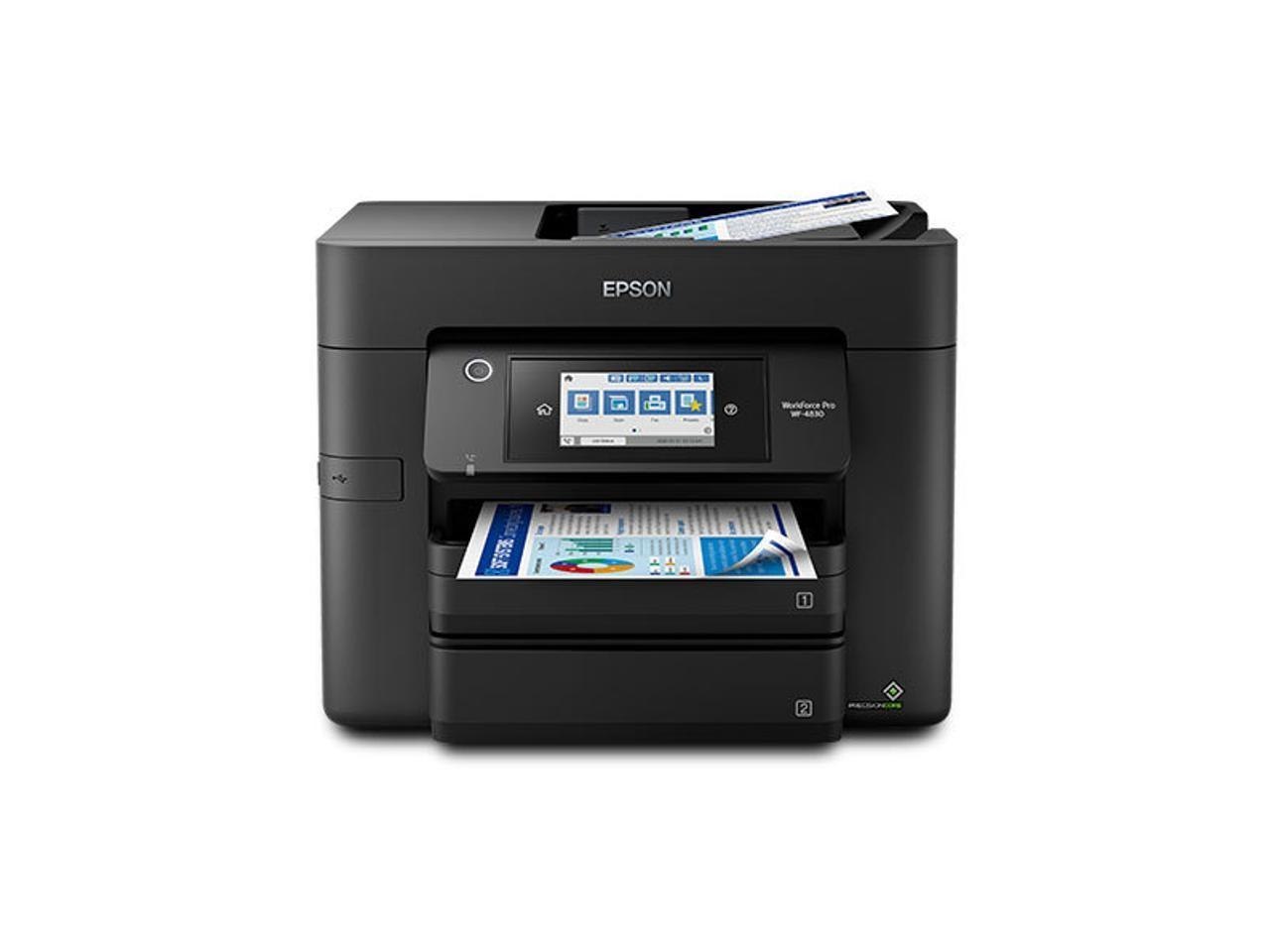Epson WorkForce Pro WF-4830 Wireless All-in-One Printer - Refurbished 1-Year Limited Warranty