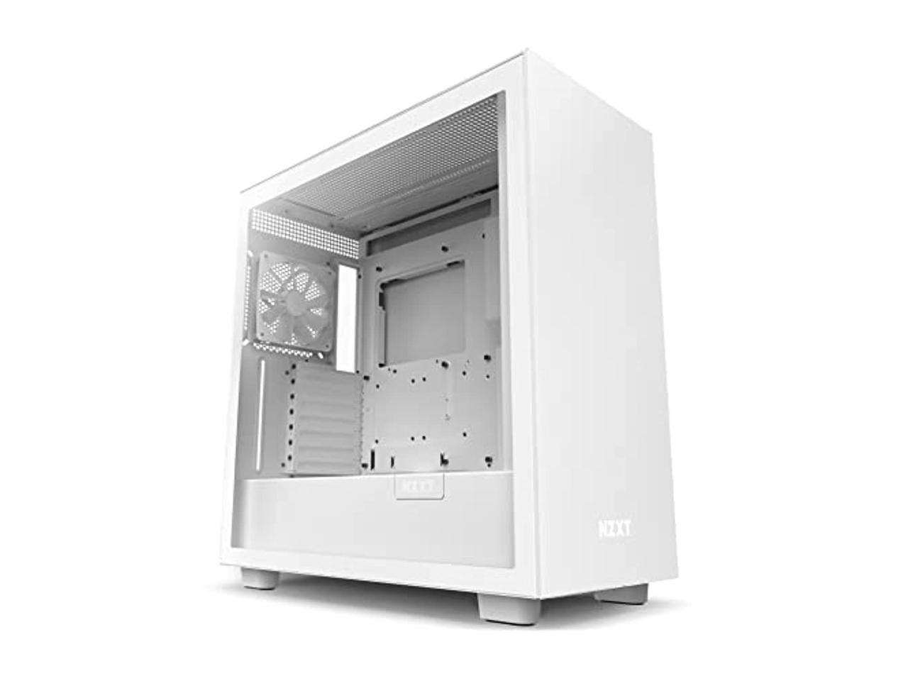 NZXT H7 - Mid-Tower PC Gaming Case - Tempered Glass - Enhanced Cable Management - White