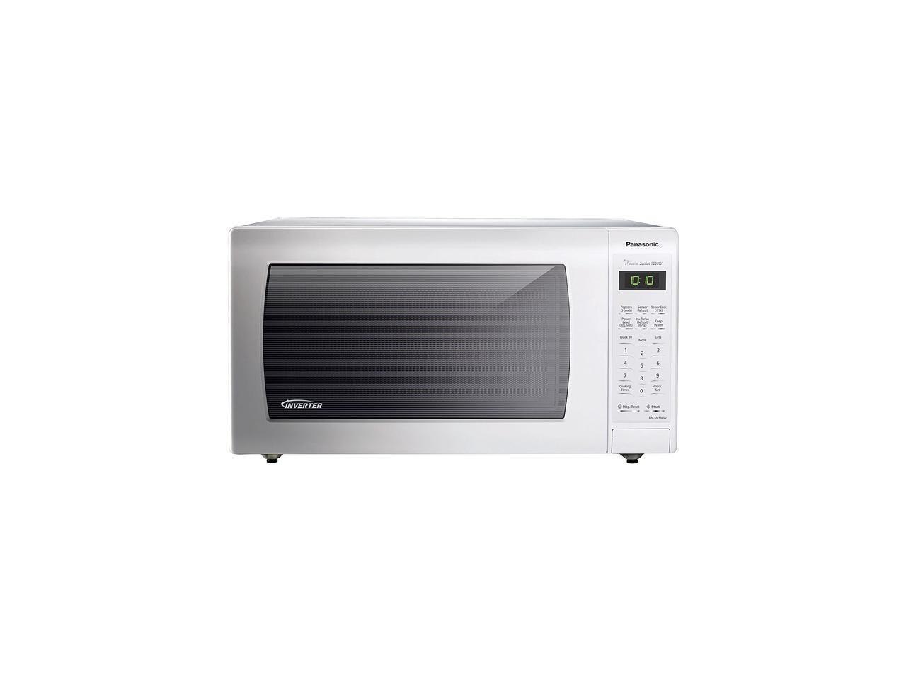 Panasonic 1250 Watts 1.6 Cu. FT. Countertop Microwave Oven With Inverter Technology - White NN-SN736W White