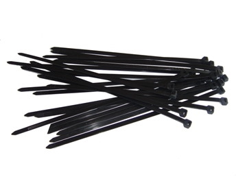4Cabling Cable Ties - Nylon 100mm(L) X 2.5MM (W) Black | Bag Of 100