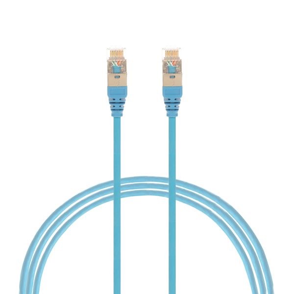 4Cabling 4M Cat 6A RJ45 S/FTP Thin LSZH 30 Awg Network Cable. Blue