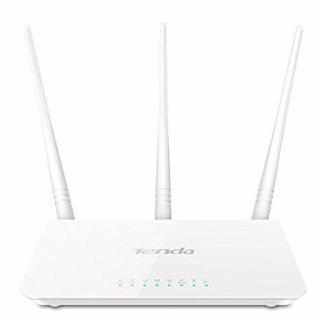 Tenda (F3) N300 Wi-Fi Router, 3X5dbi Fixed Antennas