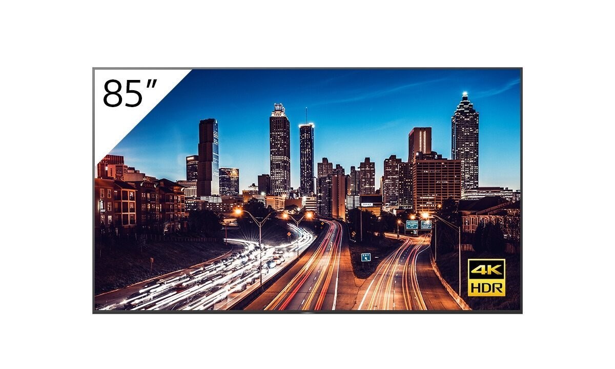Sony Bravia BZ Commercial 85" Led - QFHD 4K (3840 X 2160), 24/7, Led, X1 4K HDR Processor, Android, Anti Glare, Dolby Vision, Brightness (620-CD/M2)