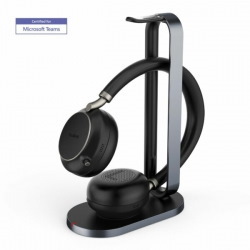 Yealink (BH76 With Charging Stand Teams Black Usb-A) Microsoft Certified Teams Standard Bluetooth Wireless Headset