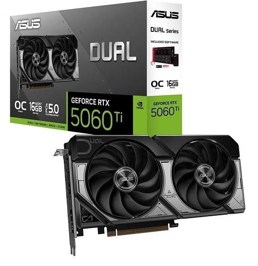 Asus nVidia GeForce Dual-Rtx5060ti-O16g-16Gb GDDR7