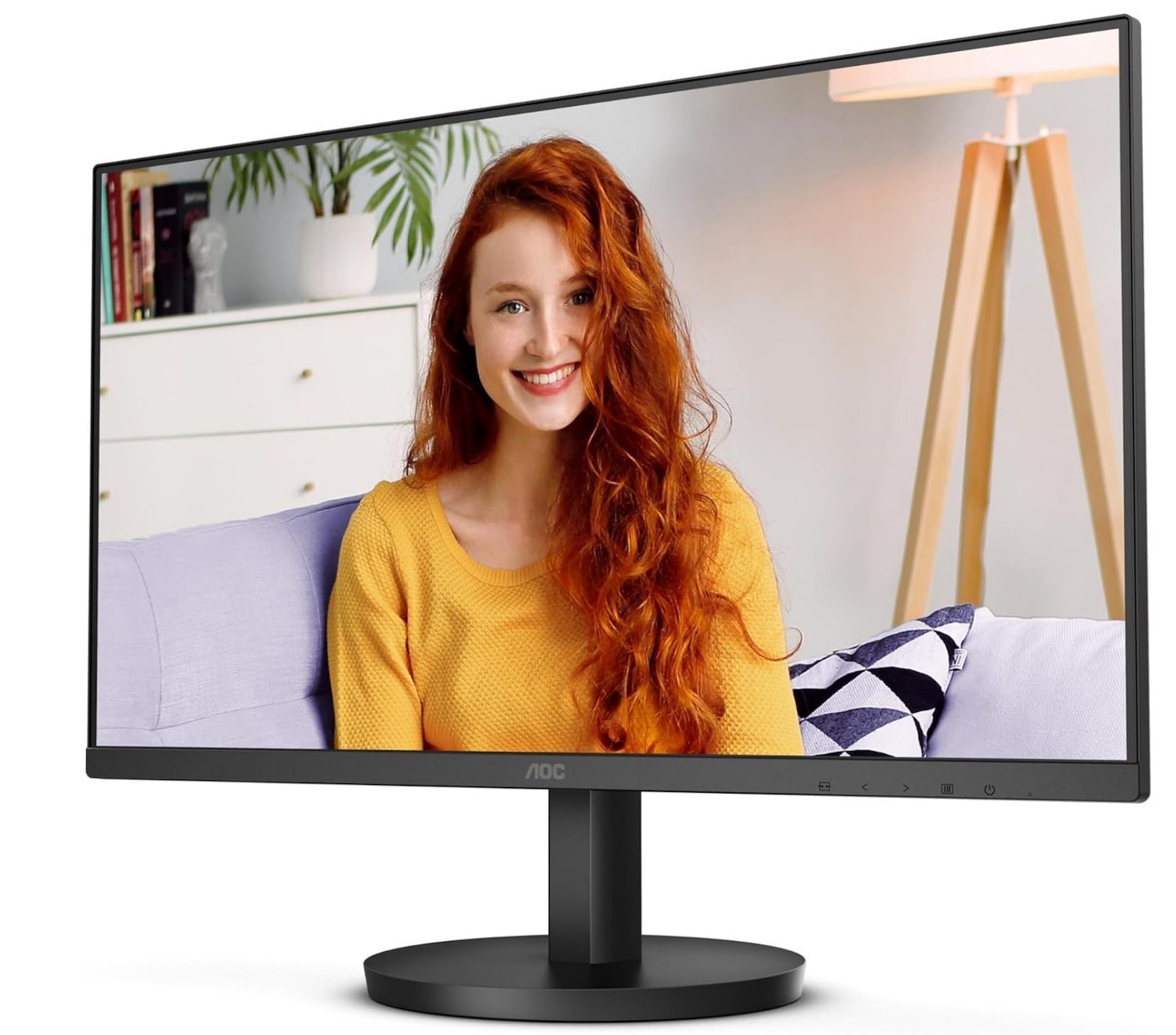 Aoc 27' Ips, 120Hz, 250CD/M2, Full HD 1920 ×1080 2W Speakers, 3-Way Frameless Slim Hdmi, Vga Tilt Low Blue, Flicker Free, Vesa 100, Office Monitor