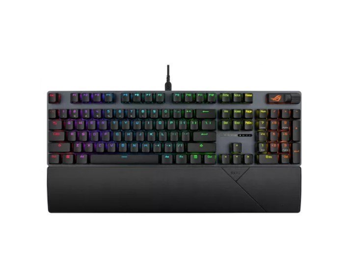 Asus Rog Strix Scope Ii X Snow Gaming Keyboard Hot-Swappable Rog NX Mechanical Switches V2, Sound-Dampening Foam PBT Doubleshot Keycaps Or UV-coated