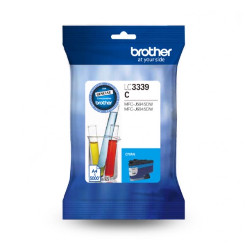 Brother LC-3339XLC Super High Yield Cyan Ink Cartridge To Suit MFC-J6945DW, Up To 5000 Pages