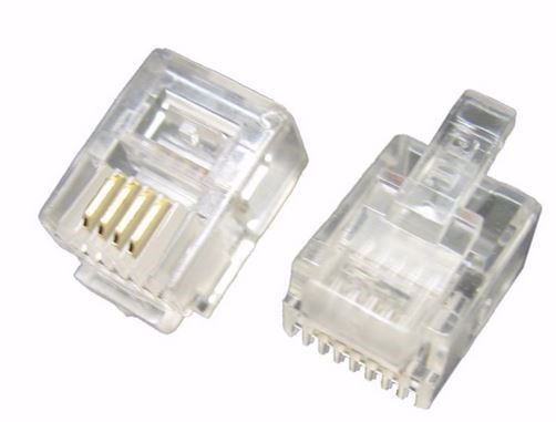 4Cabling RJ12 6P4C Crimp Plug - Stranded - 10 Pack