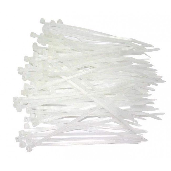 4Cabling Cable Ties - Nylon 203mm(L) X 4.8MM (W) Natural | Bag Of 1000