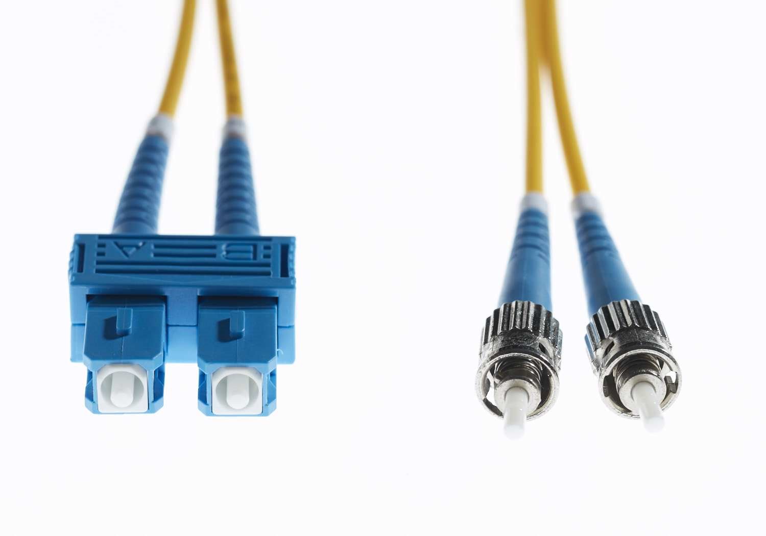 4Cabling 20M SC-ST Os1 / Os2 Singlemode Fibre Optic Cable : Yellow