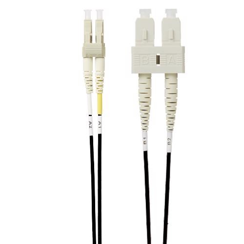 4Cabling 1M LC-SC Om4 Multimode Fibre Optic Patch Cable: Black