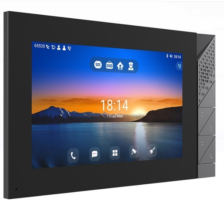 Fanvil I55a Sip Indoor Station, 7' Touchscreen, Android 9.0, 2 Sip Lines, 2W Speaker, Bluetooth 5.0, Dual-Band Wi-Fi, PoE, Wall-Mountable