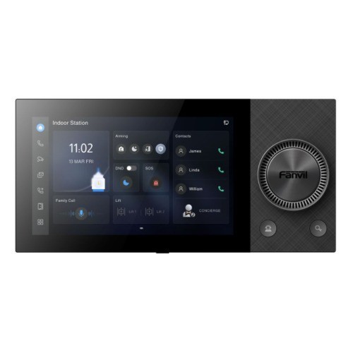 Fanvil I564w Is A Premium Sip Indoor Station, 7-Inch Ips Touchscreen, Wi-Fi 6, Bluetooth, Tactile Volume Knob, 1080P video,HD Audio,Multiple Access