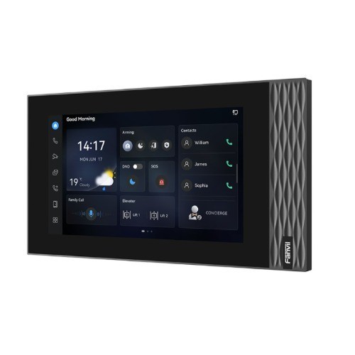 Fanvil I554w White Wi-Fi-enabled Variant Of The I554 Sip Indoor Station, 7-Inch Touchscreen With HD Audio/Video Support And Wireless Connectivity
