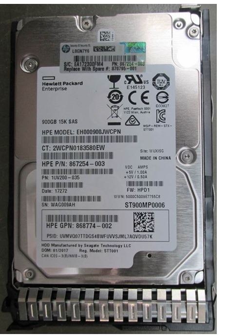 HPE 900 GB Hard Drive - 2.5" Internal - SAS (12Gb/s SAS)