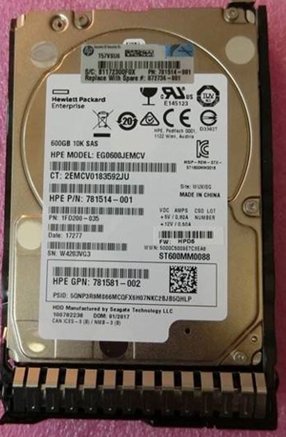 HPE 600 GB Hard Drive - 2.5" Internal - SAS (12Gb/s SAS)