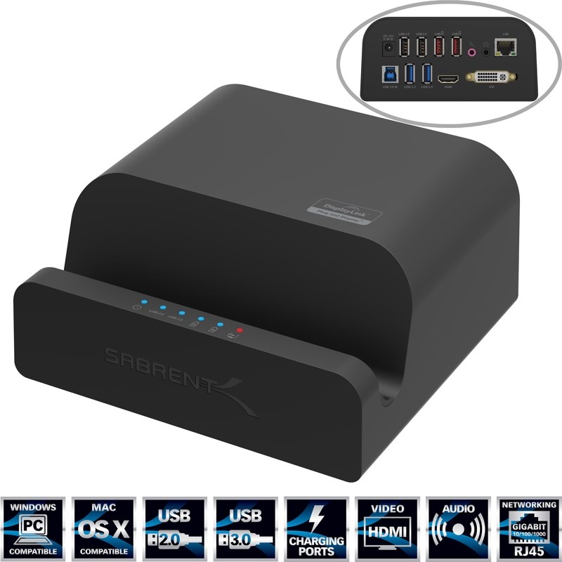 Miscellaneous Sabrent Ds-Rica Usb3.0 Universal Docking Station