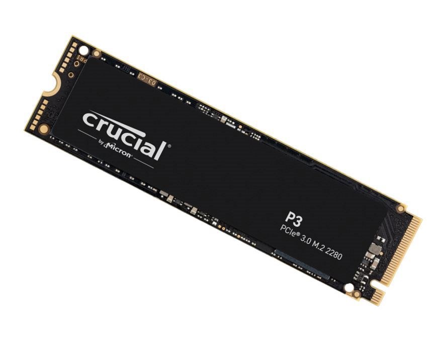 Crucial P3 2TB Gen3 NVMe SSD 3500/3000 MB/s R/W 440TBW 650K/700K Iops 1.5M HRS MTTF Full-Drive Encryption M.2 PCIe3 5YRS