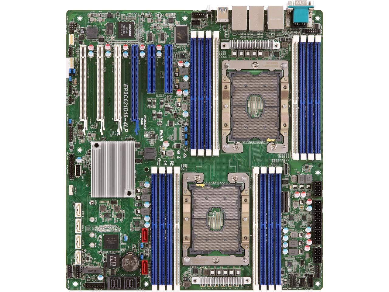 AsRock Rack Ep2c621d16-4Lp Eeb Server Motherboard Dual Socket Lga 3647 Intel C621