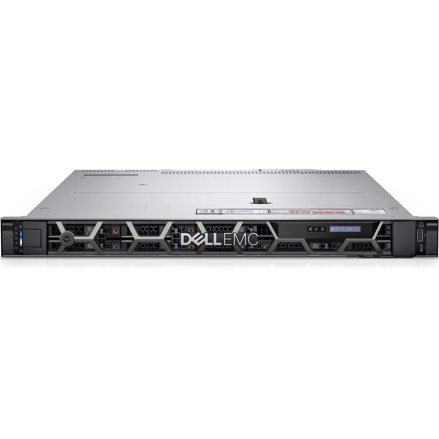 PowerEdge R260 1U Server, 64GB PO, 14.4TB PERC, Xeon3300, 7YR ProSupport NBD