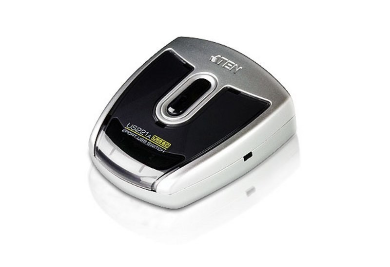 Aten Auto Peripheral Switch 2X1 Usb 2.0, 2X PC, 1X Usb 2.0 Ports, Auto Port Selector, Configurable Via Software, Hot Pluggable