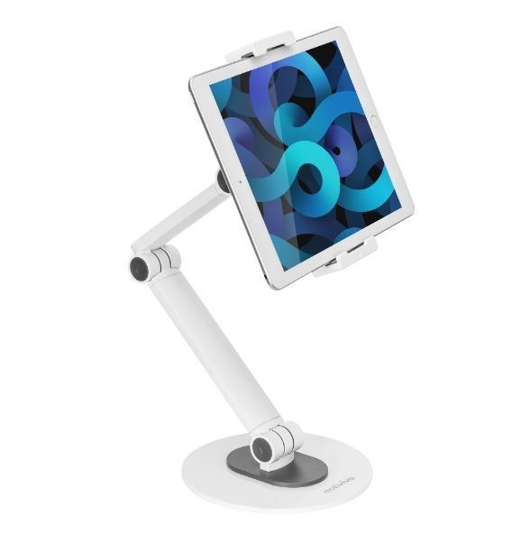 Mbeat® Activiva Universal iPad & Tablet Tabletop Stand Universal Fit Freestyle Adjustment Material:Aluminium, Plastic Package Weight:1.24Kg