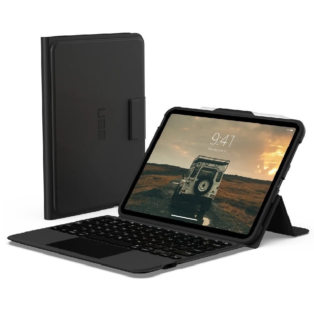 Uag Apple iPad (11.0') 11TH Gen (A16) /iPad 10TH Gen (10.9') Bluetooth Keyboard With Trackpad Rugged Case (English)- Black/Ash - 1 Year Warranty