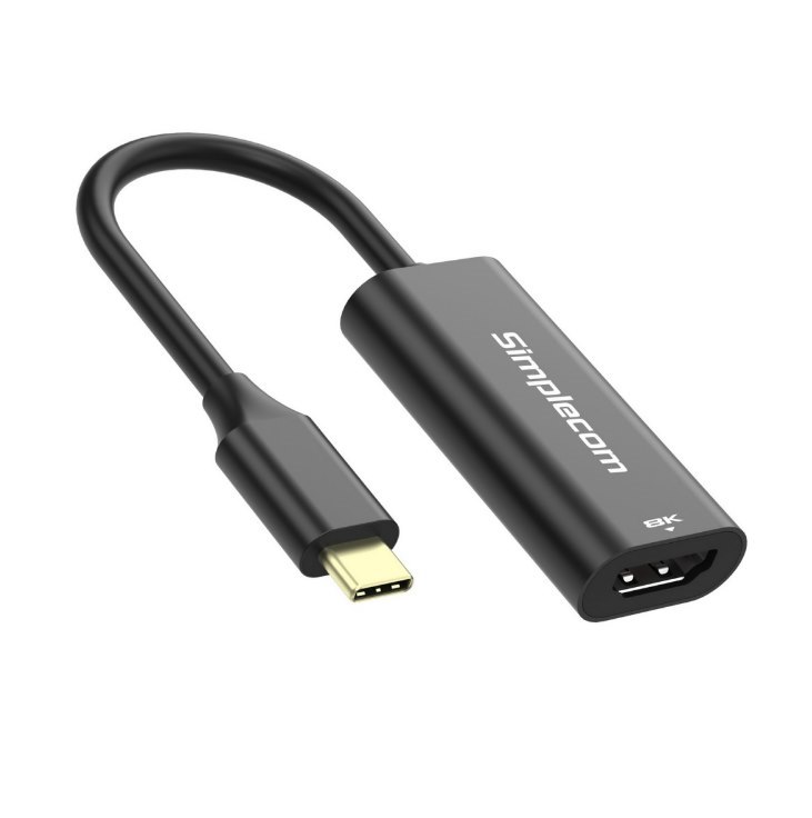 Simplecom Da105 Usb-C To Hdmi 2.1 Adapter 8K@60hz Converts A Usb-C Port To A Hdmi Output Compatible With Smartphone Or Laptop With DisplayPort Alterna