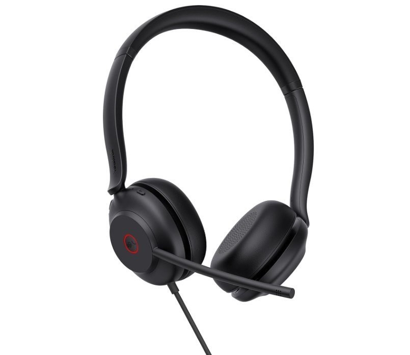 Yealink Uh35 Dual Uc Usb-C/A Wired Headset, Microsoft Teams & Uc Certified, Dual Noise-Canceling Microphones Usb-A / 35MM Speaker, Lightweight