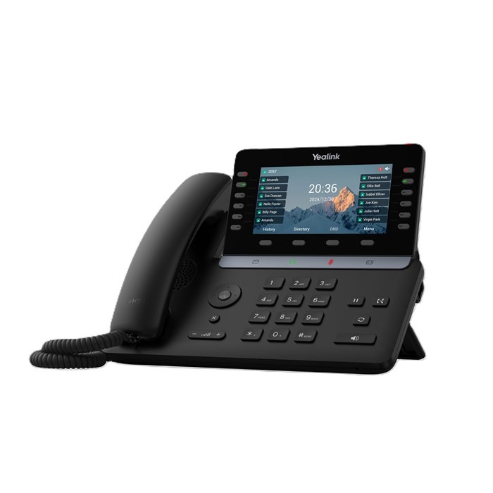 Yealink Sip-T85w Ip Phone, 5.5' Color Display, 16 Sip Accounts, HD Voice, Bluetooth 5.0, Wi-Fi 6, Dual Usb, PoE, Linux 6.1