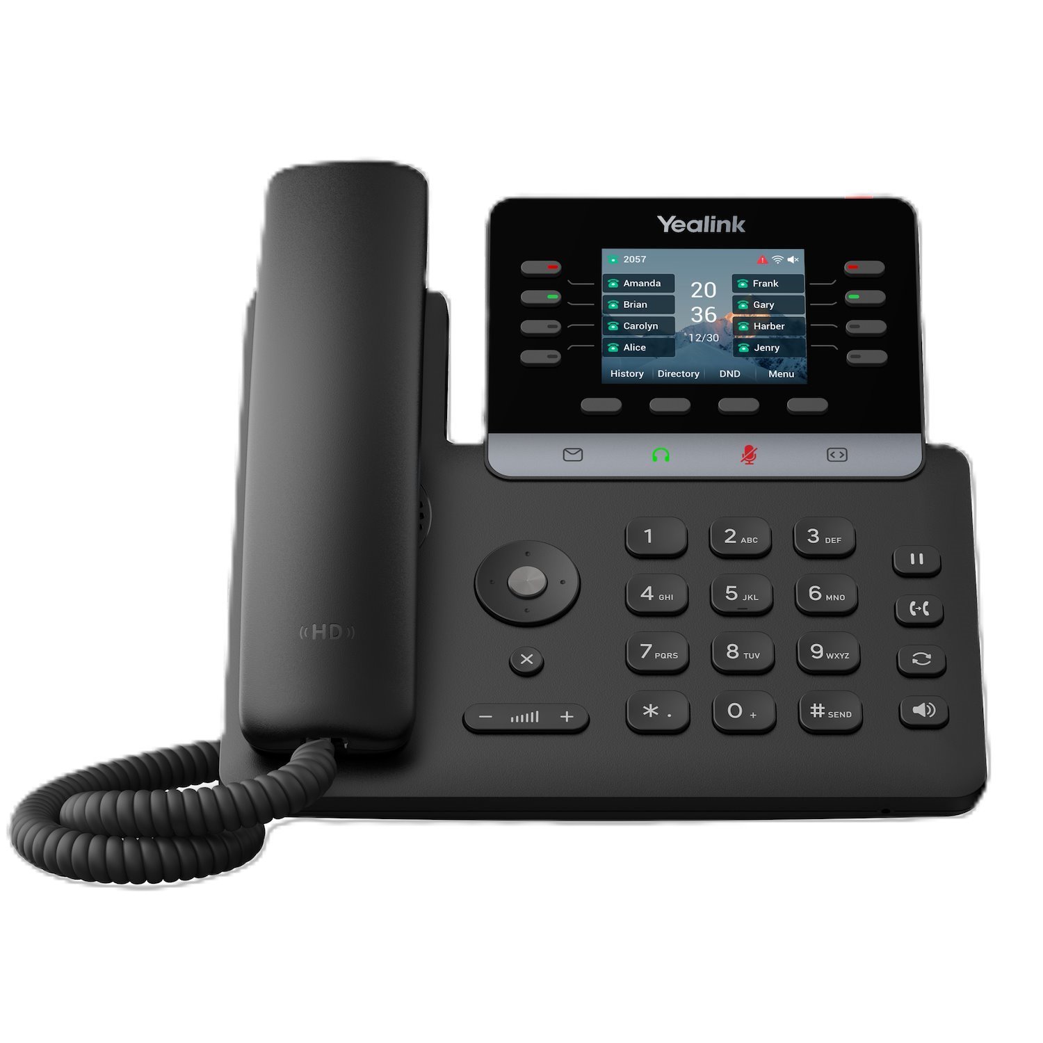 Yealink Sip-T73u Ip Phone, 2.8' Color Display, 12 Sip Accounts, HD Voice, Usb & PoE, Bluetooth & Wi-Fi Via Adapter