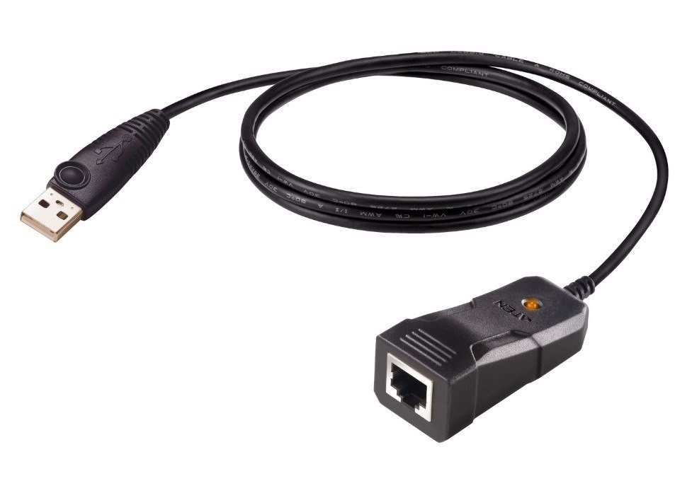 Aten Usb To RJ-45 (RS-232) Console Adapter (Ftdi/1.2 M), Adopts Ftdi Chip For Enhanced Device Compatibility