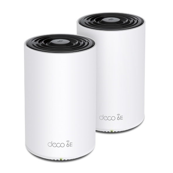 TP-Link Deco Xe75 Axe5400 Tri-Band Mesh Wi-Fi 6E System (2-Pack) 574 MBPS At 2.4 GHz + 2402 MBPS At 5 GHz + 2402 MBPS At 6 GHz