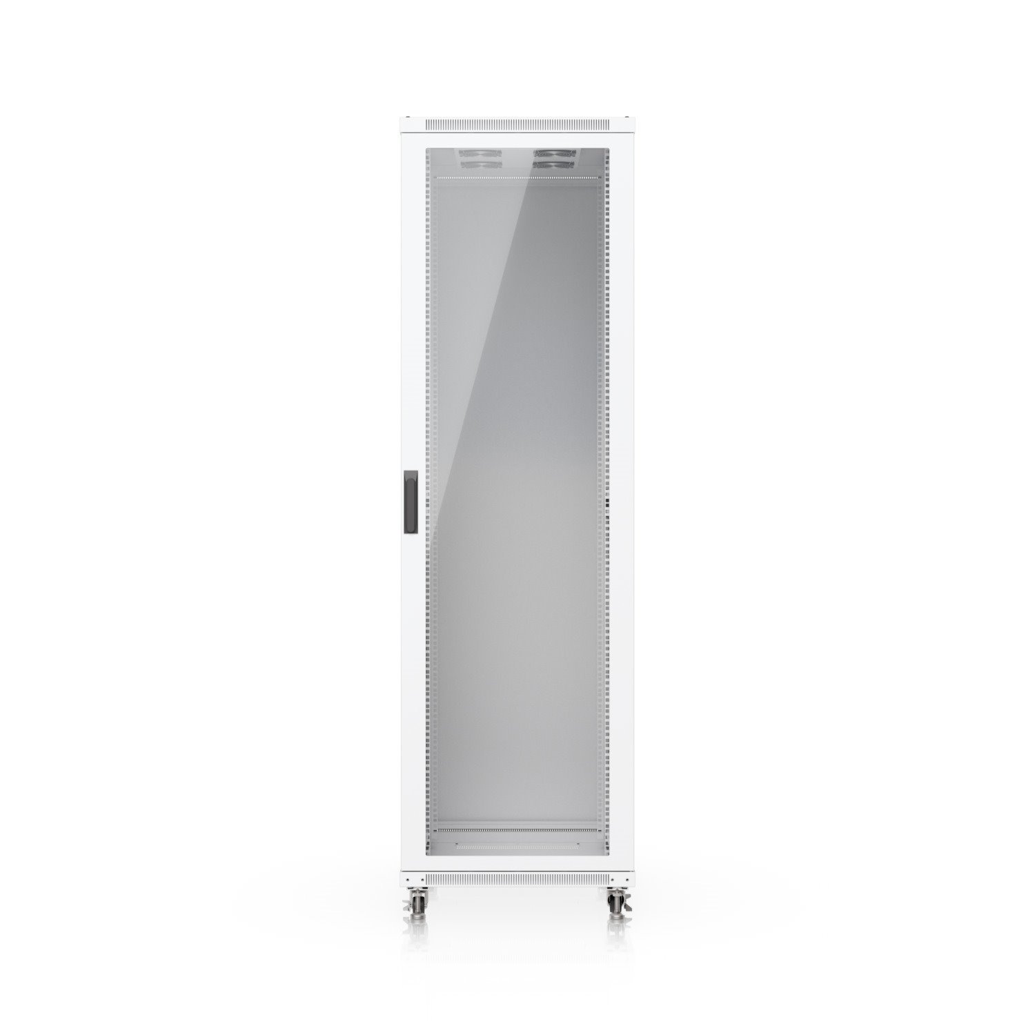 Ubiquiti 42U Rack Cabinet,Fully Assembled Floor Rack,Built-In Fans,Removable Panels,Lockable Casters,Optimal Airflow,Heavy-Duty,Easy Equipment Access.