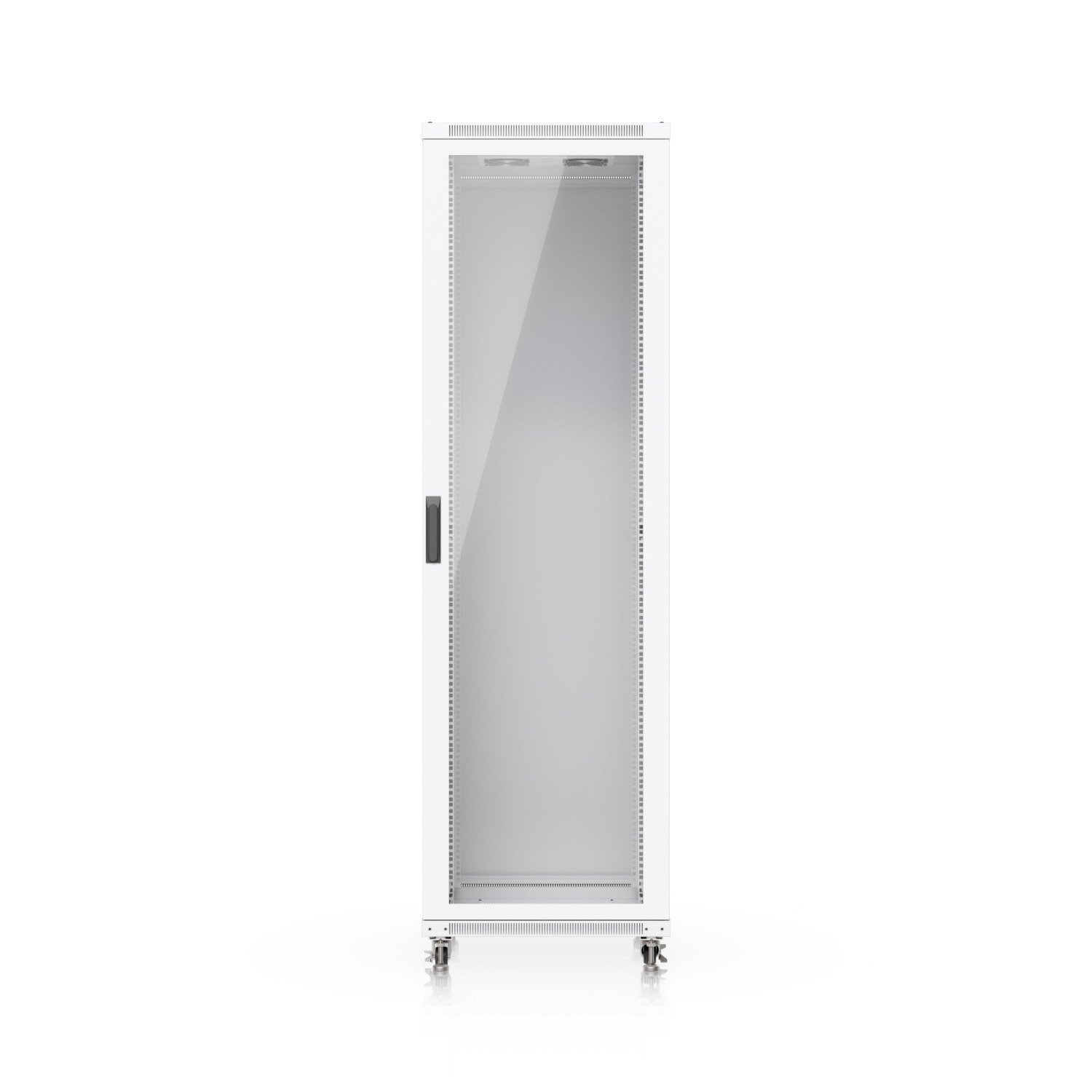 Ubiquiti 42U Rack Cabinet,Fully Assembled Floor Rack,Built-In Fans,Removable Panels,Lockable Casters,Optimal Airflow,Heavy-Duty,Easy Equipment Access
