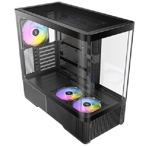Antec C6 Curve Argb, Mid Tower Atx Case, Tempered Glass, 3 Argb PWM Fans, Usb-C 10Gbps, Gpu ≤450MM, Cpu ≤180MM, 360MM Radiator Support