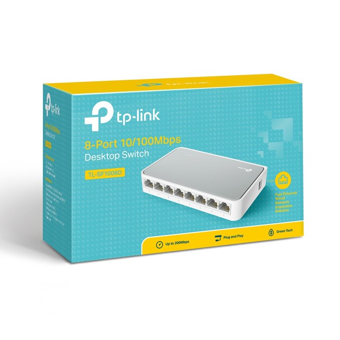 TP-Link TL-SF1008D: 8-Port Unmanaged 10/100M Ethernet Switch