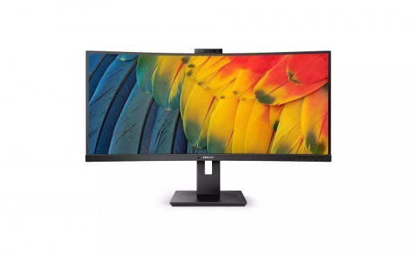 Philips 34B1u5600ch 34'', 21:9 UltraWide QHD 3440X1440 , Va LCD Curved Monitor, 4MS, 120HZ, USB-C-Docking-Hub, RJ45, Vesa, 5MPWebcam, 4YR Warranty