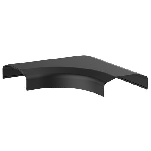 Brateck Plastic Cable Cover Joint L Shape Material:ABS Dimensions 127X127X21.5MM - Black (LS)