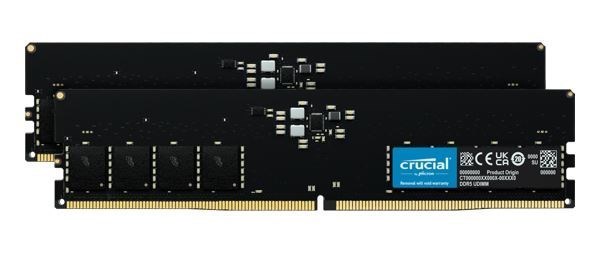 Crucial 128GB (2x64GB) DDR5 Udimm 5600MHz CL46 Desktop PC Memory