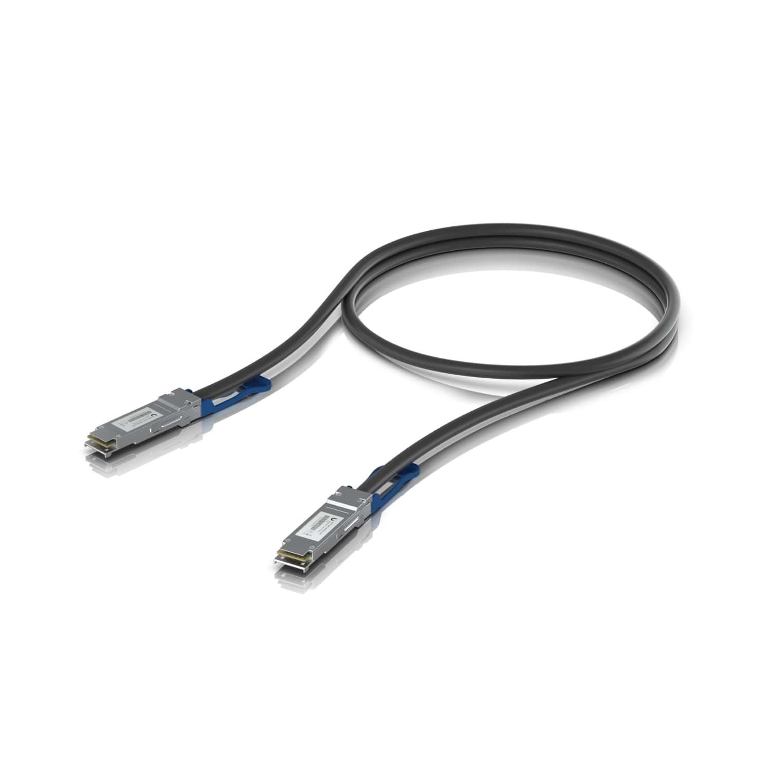Ubiquiti 100G Direct Attach Cable, Cable Length 0.5M, 10-Pack QSFP28 Direct Attach Cable With A 100 GBPS Max Data Rate