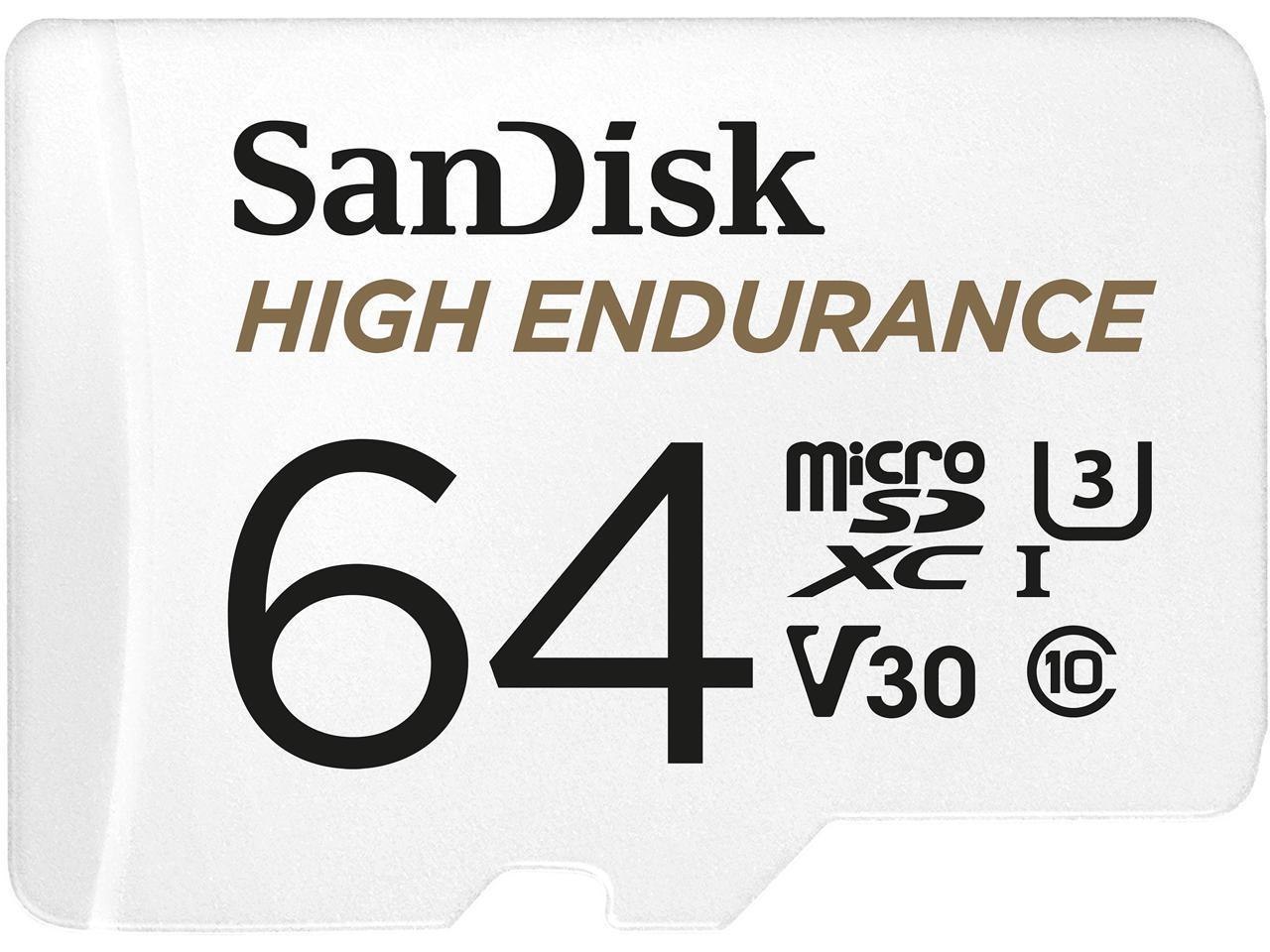 SanDisk 64GB High Endurance microSDHC C10