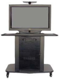 Avteq Single Display Av Cart, Supports Display