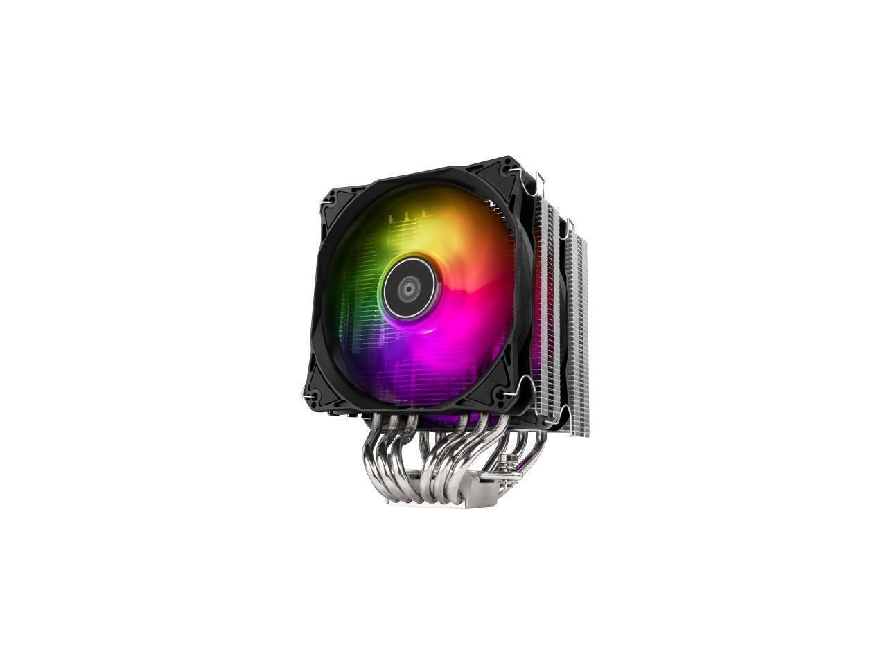 SilverStone Dual Tower Cpu Cooler With 6 Heat-Pipes And Dual 120MM Argb Fans
