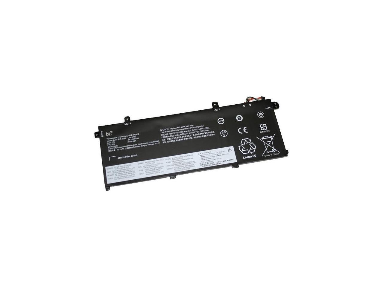 BTI L18L3P73-BTI 11.55V 51WHR LI-ION BATTERY 02DL007, 5B10W13877, 5B10W13908, 5B10W51829, L18L3P73, SB10K97645, SB10T83122, 02DL008, 5B10W13905, 5B10W13954, 5B10W51830, L18M3P73, SB10K97646, SB10T83197, 02DL009, 5B10W13906, 5B10W51826, L18C3P71, L18M4P73, SB10K97647, 02DL010, 5B10W13907, 5B10W51827, L18C3P72, L18M4P74, SB10K97648 THINKPAD P14S, THINKPAD T14 GEN1, THINKPAD P43S, THINKPAD T14 GEN2, THINKPAD P43S 20RH, THINKPAD T490, THINKPAD T14, THINKPAD T495