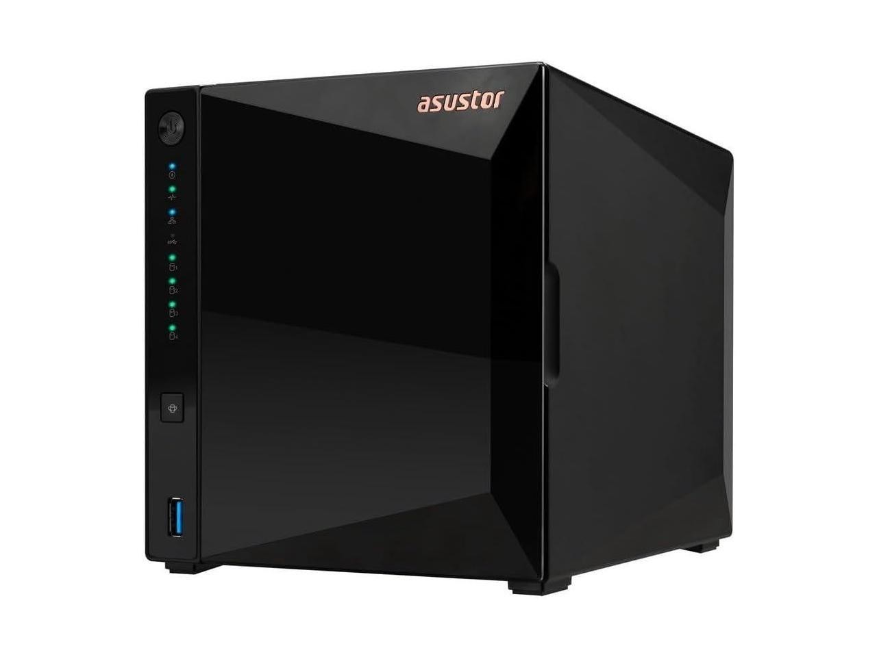 Asustor Drivestor 4 Pro Gen2 AS3304T v2, 4 Bay NAS, 1.7GHz Quad-Core, 2.5GbE Port, 2GB RAM DDR4, Small Home Media Server, Network Attached Storage(Diskless)