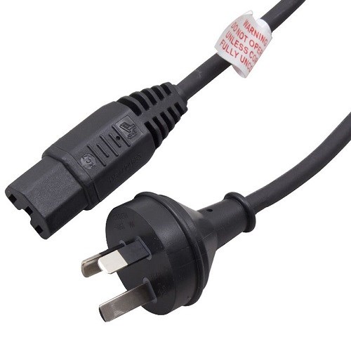 Hypertec Cable Iec C15 To Aus 3 Pin Plug BLK 2M